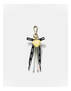 Bungee Ribbon Bag Charm in Buttermilk