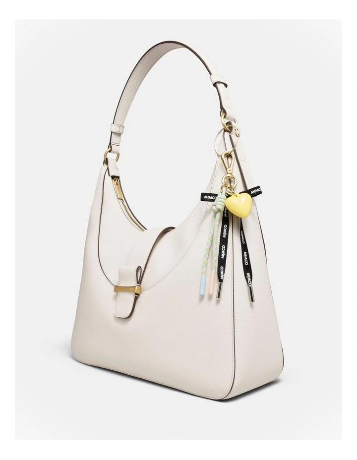Bungee Ribbon Bag Charm in Buttermilk image 2