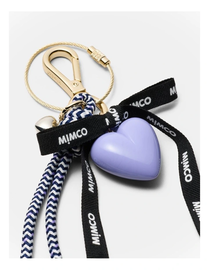 Bungee Ribbon Bag Charm in Lavender image 3