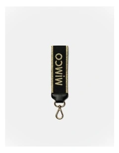 Stripe Webbing Wrist Strap in Gold