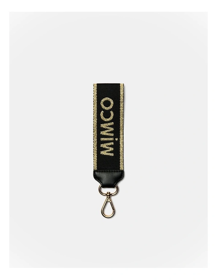 Stripe Webbing Wrist Strap in Gold image 1