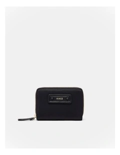 Brunswick Small Zip Wallet in Black