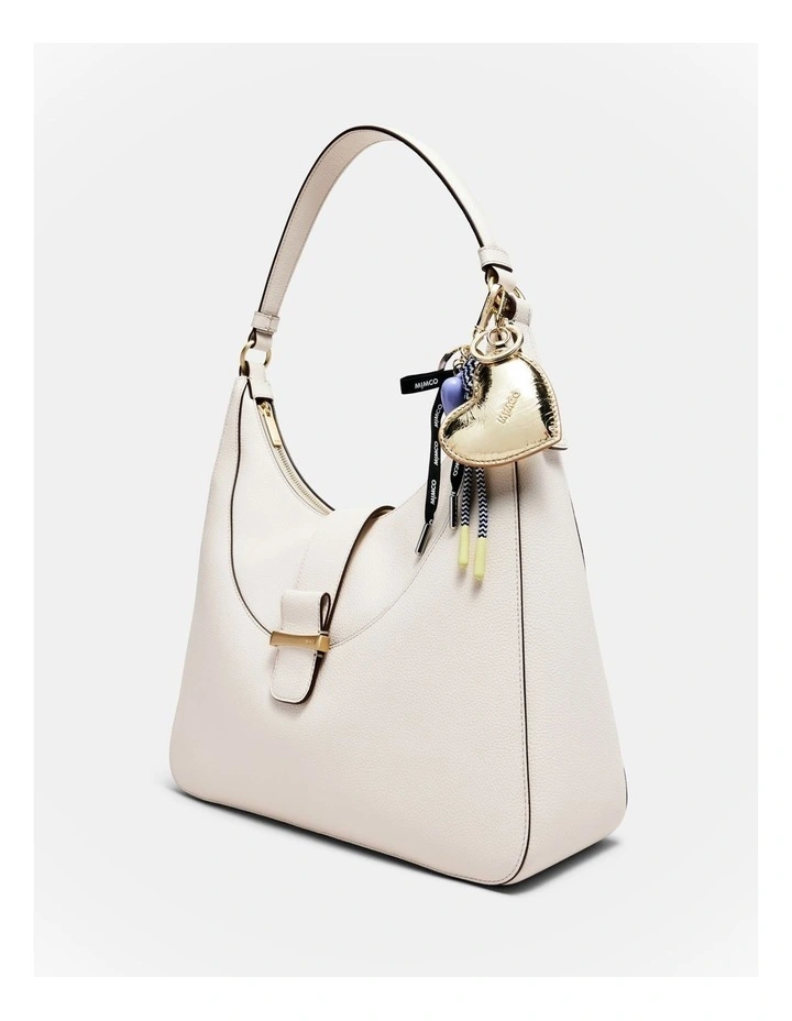 Romance Heart Bag Charm in Light Gold image 2