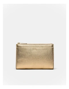 Yvette Gusset Pouch in Light Gold