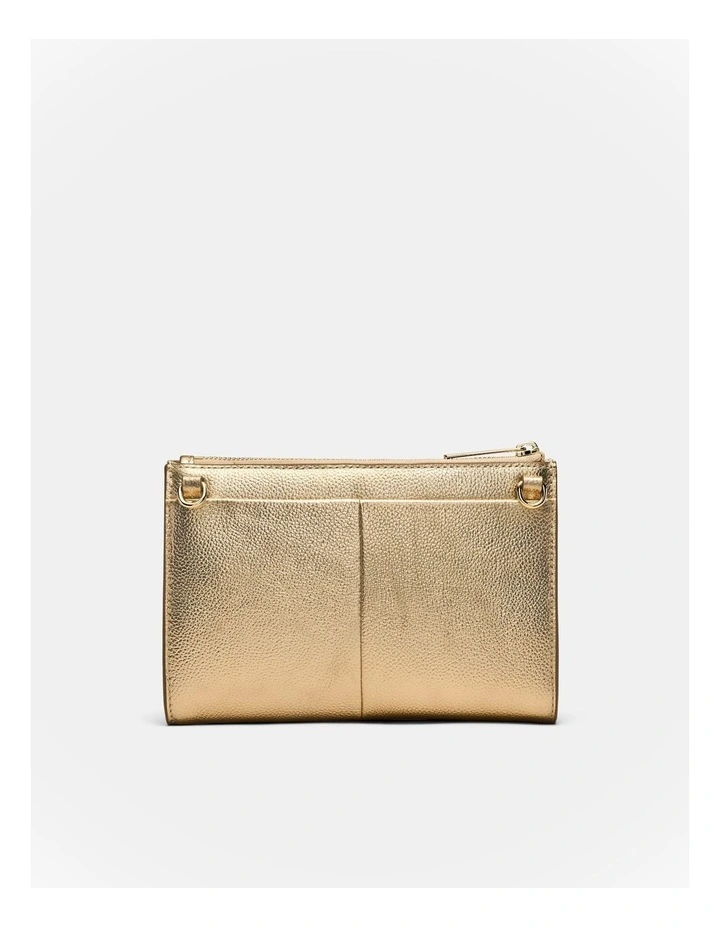 Yvette Gusset Pouch in Light Gold image 4