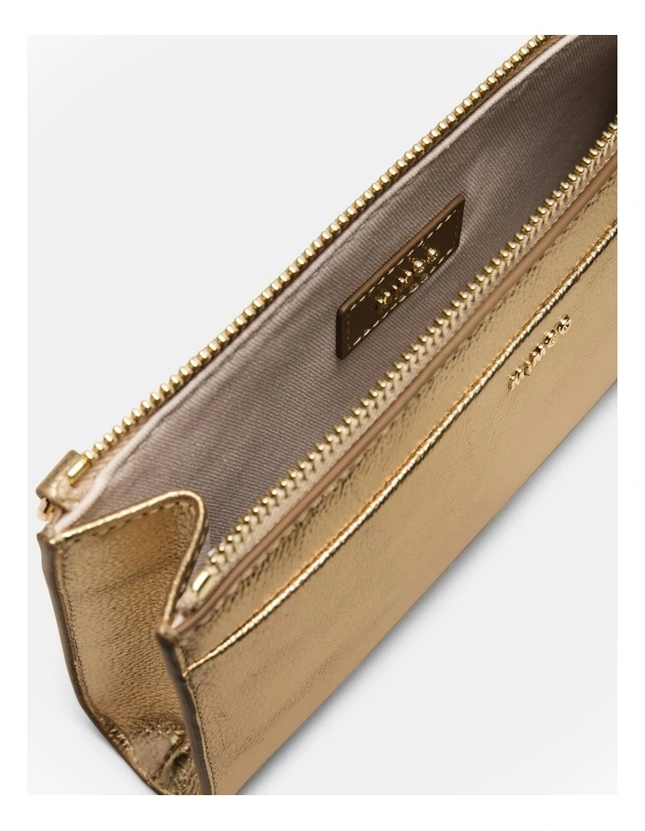 Yvette Gusset Pouch in Light Gold image 5