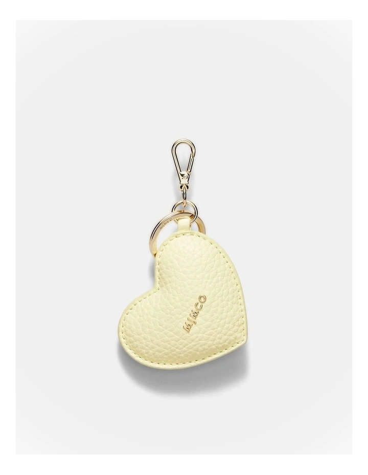 Romance Heart Bag Charm in Buttermilk image 1
