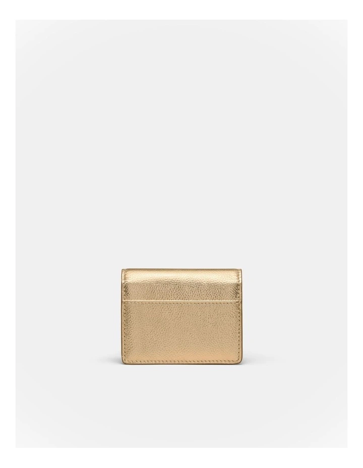 Cove Foldover Credit Card Holder in Gold image 2