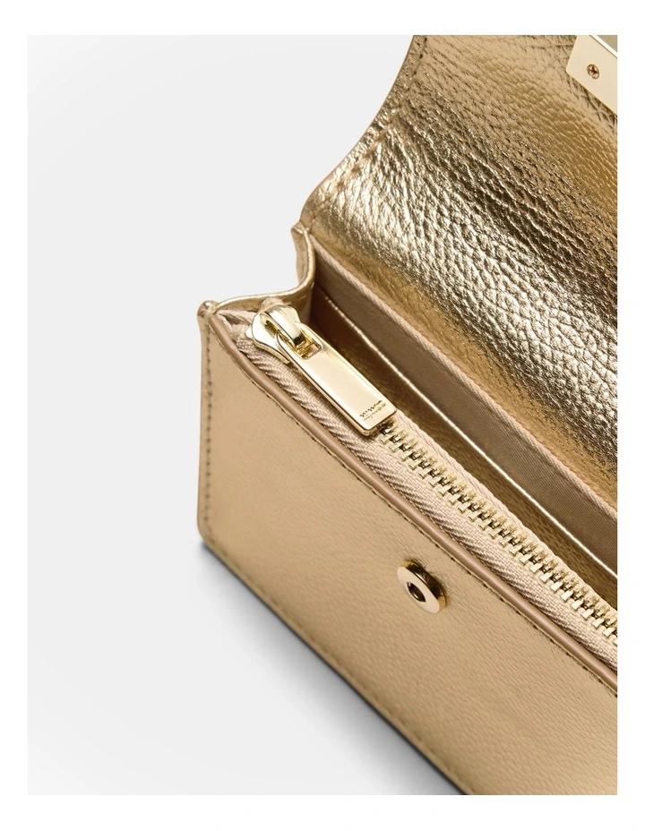 Cove Foldover Credit Card Holder in Gold image 3