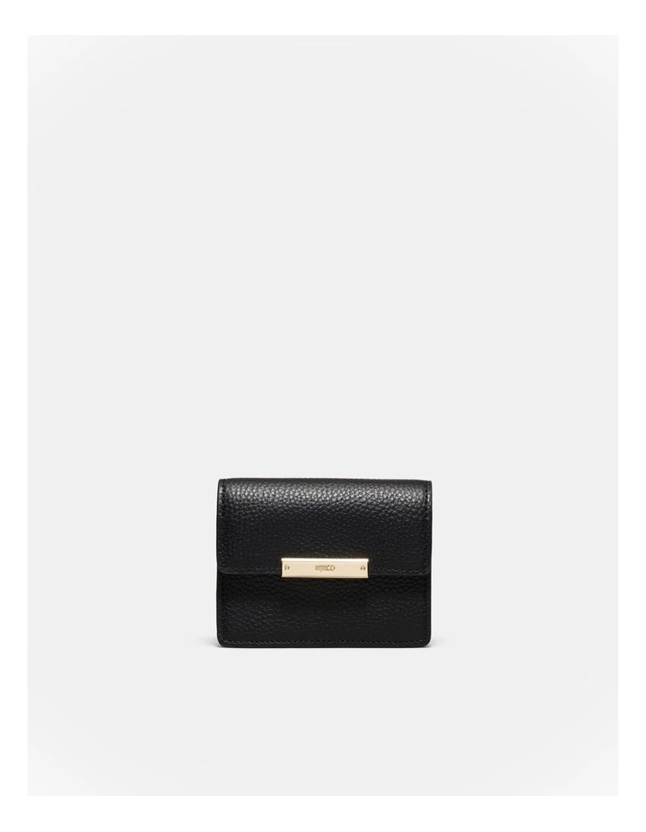 Cove Foldover Credit Card Holder in Black image 1