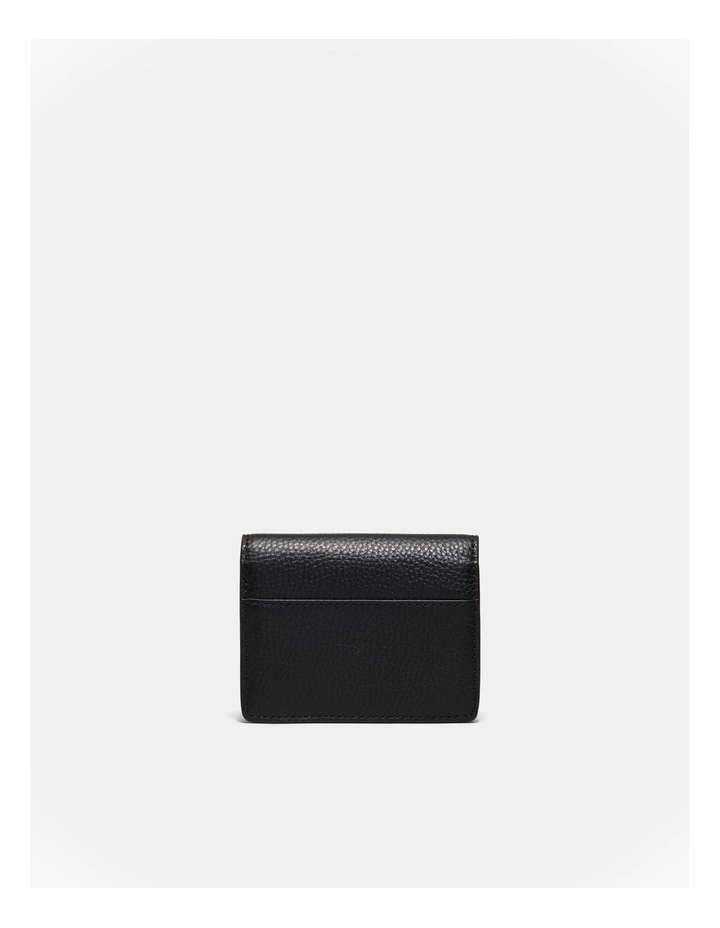 Cove Foldover Credit Card Holder in Black image 2