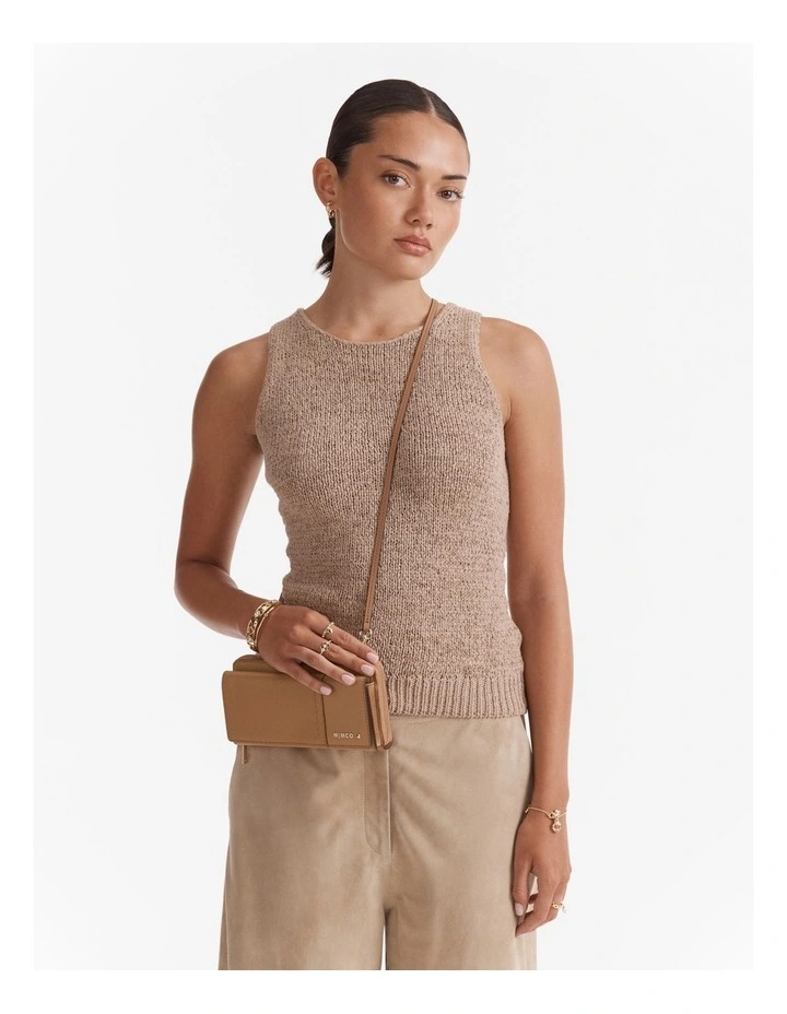 Metro Wallet Crossbody Bag in Caramel image 2