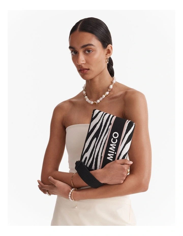 Blondie Pouch in Zebra Print image 2