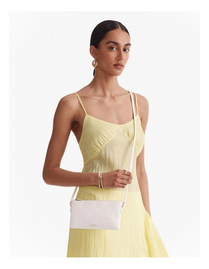 Rhiannon Pouch Crossbody Bag in White image 2