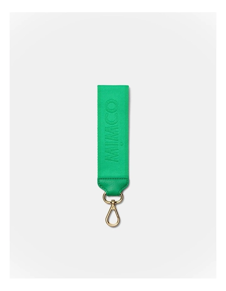 Stripe Webbing Wrist Strap in Grass Green image 1