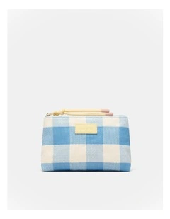 Lyra Pouch in Blue Check