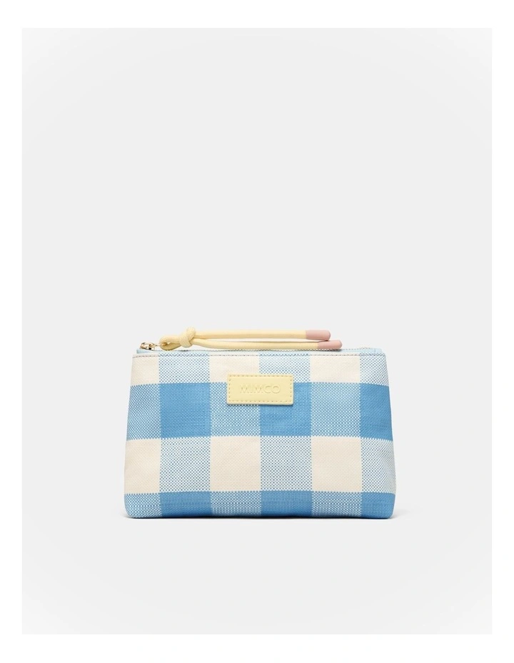 Lyra Pouch in Blue Check image 1