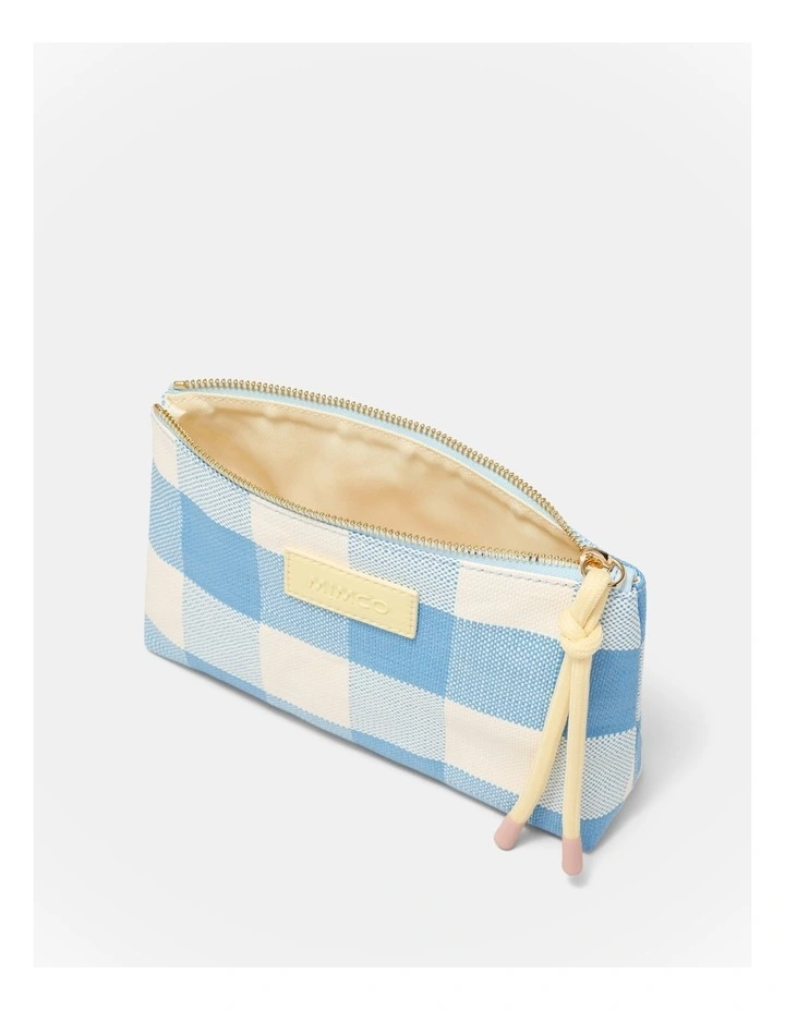 Lyra Pouch in Blue Check image 4