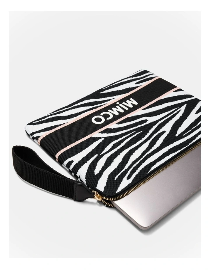 Blondie Laptop Case in Zebra Print image 2