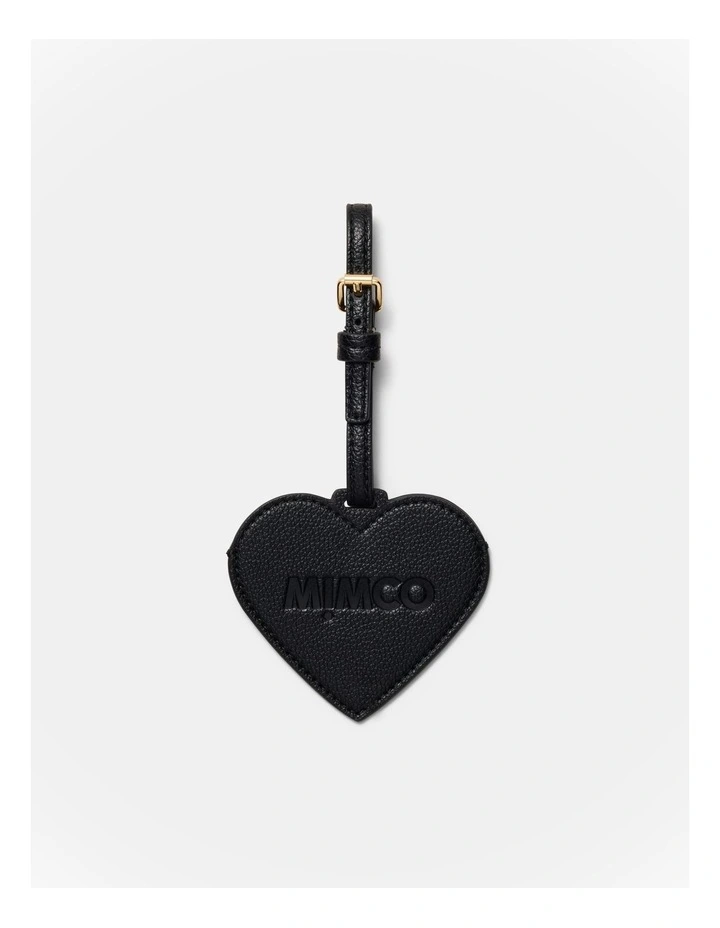 Heart Luggage Tag in Black image 1