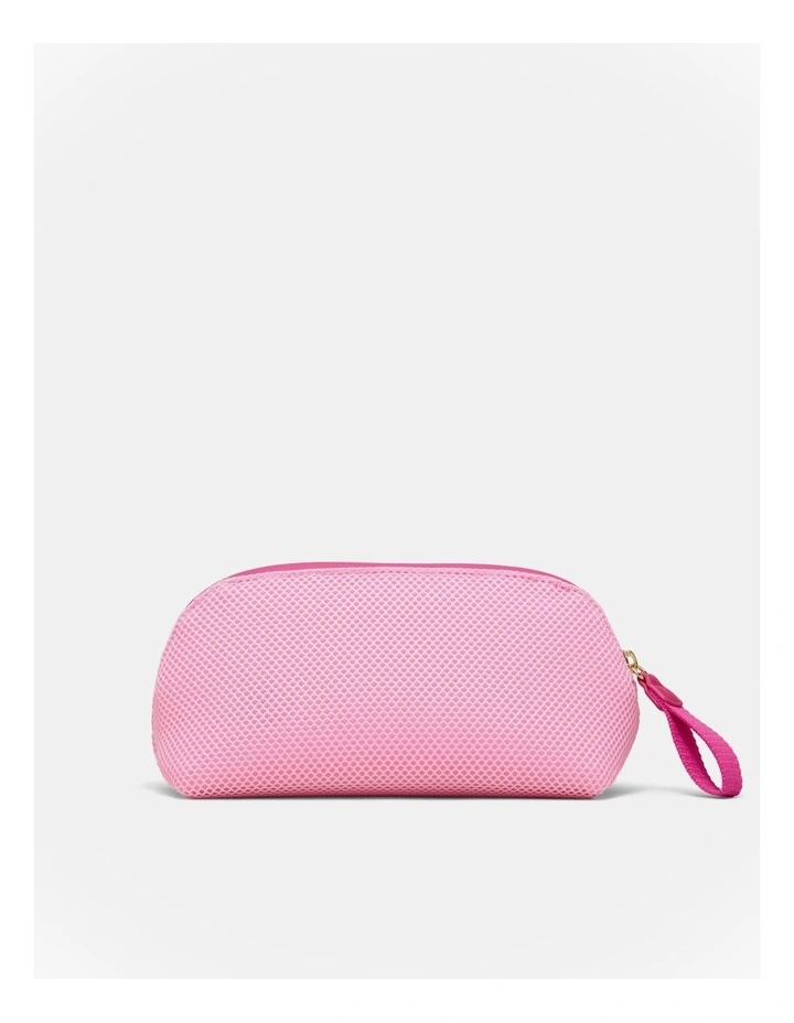 Riven Mesh Cosmetic Case in Pink Sorbet image 4