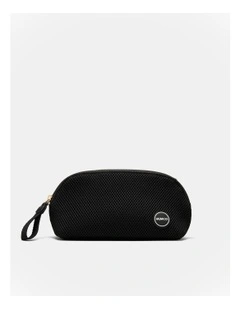 Riven Mesh Cosmetic Case in Black