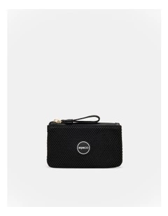 Riven Mesh Coin Purse in Black