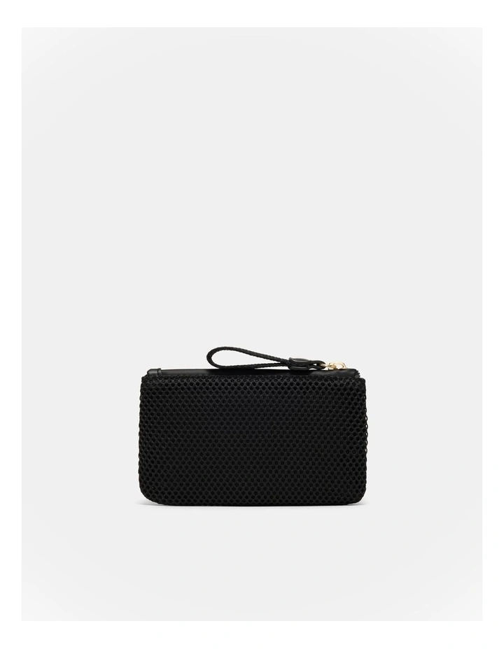 Riven Mesh Coin Purse in Black image 2