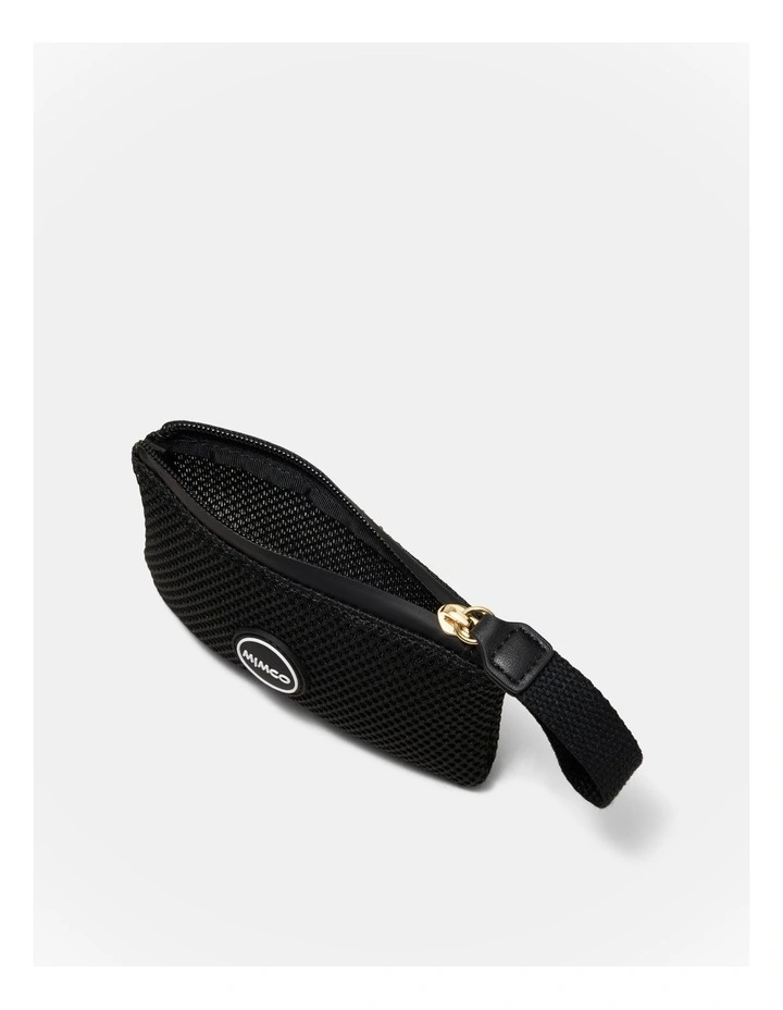 Riven Mesh Coin Purse in Black image 3