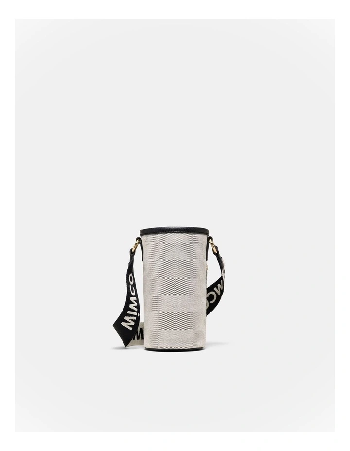 Mim Water Bottle Crossbody Bag in Black White image 4
