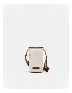 Water Bottle Crossbody Bag in Natural