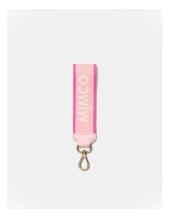 Stripe Webbing Wrist Strap in Pink Multi