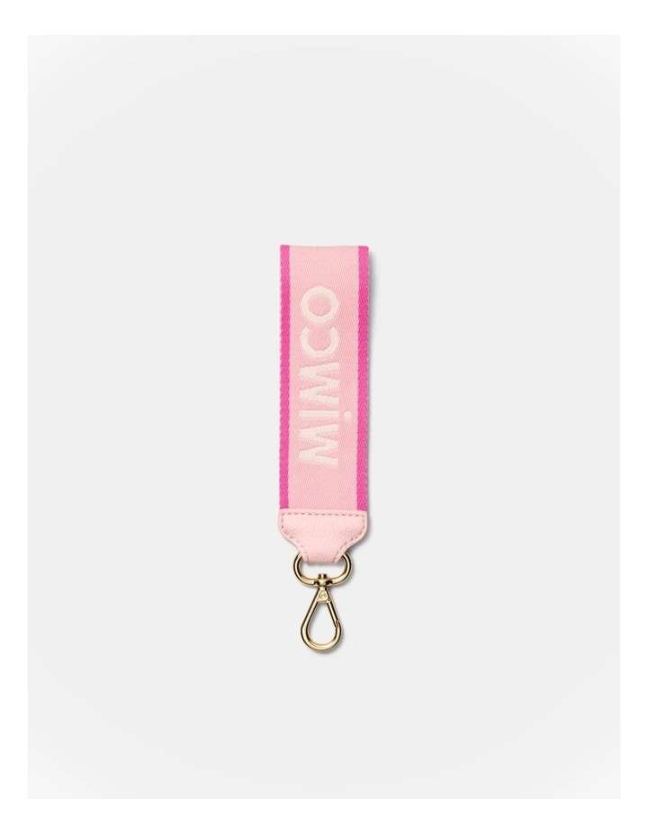 Stripe Webbing Wrist Strap in Pink Multi image 1