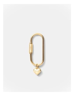 Mimco Carabiner Keyring in Light Gold