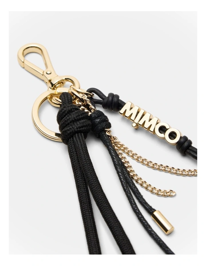 Logo Keyring in Black image 3