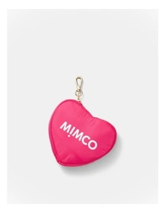 Love Tote Bag Charm in Flamingo