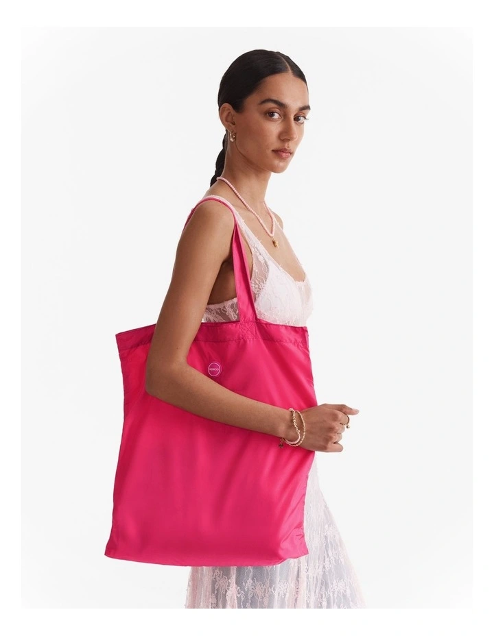 Love Tote Bag Charm in Flamingo image 2