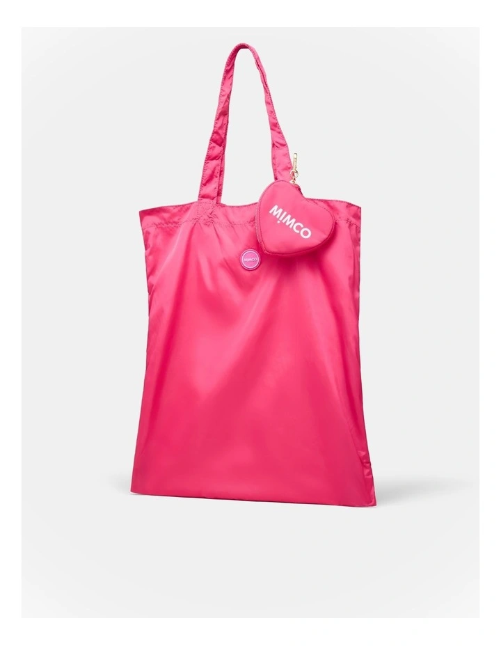 Love Tote Bag Charm in Flamingo image 3