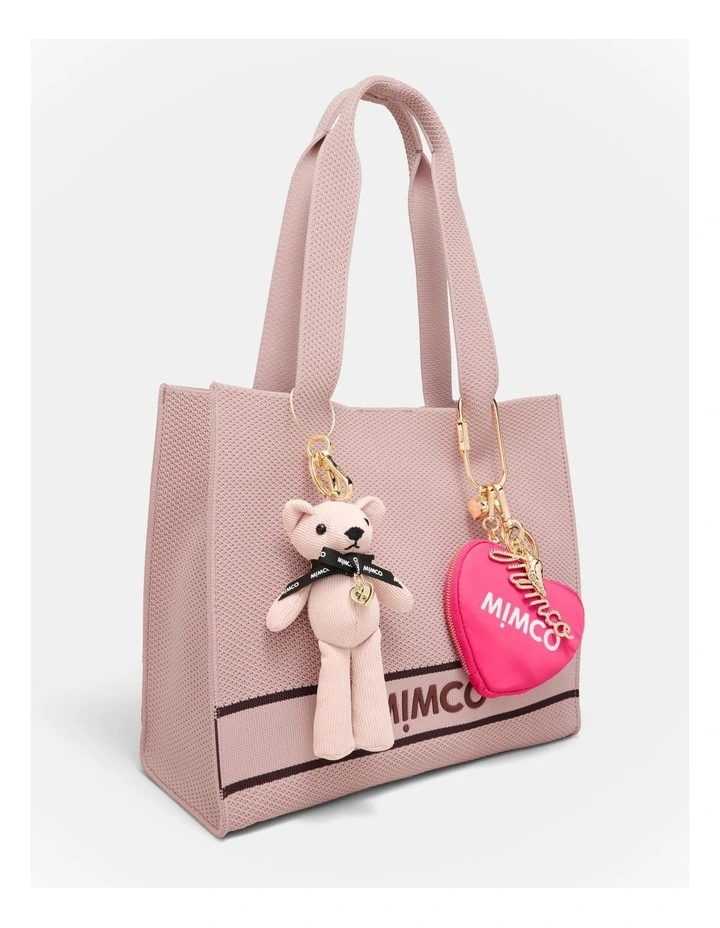 Love Tote Bag Charm in Flamingo image 4