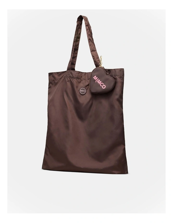 Love Tote Bag Charm in Bitter Chocolate image 3