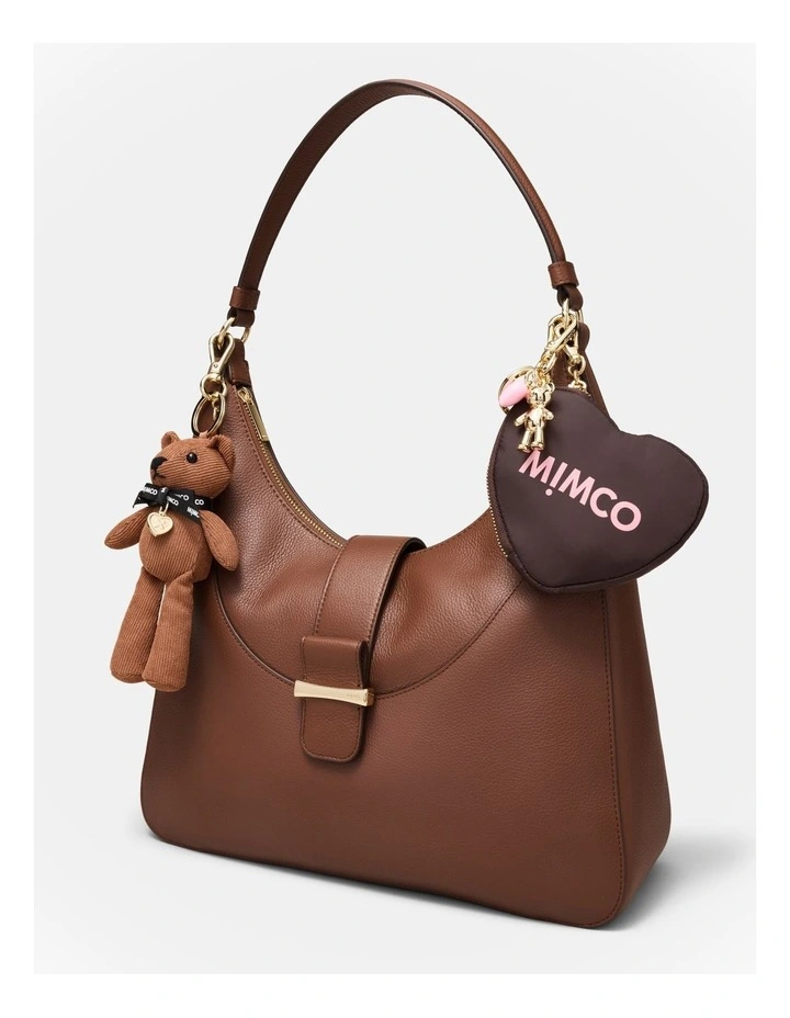 Love Tote Bag Charm in Bitter Chocolate image 4