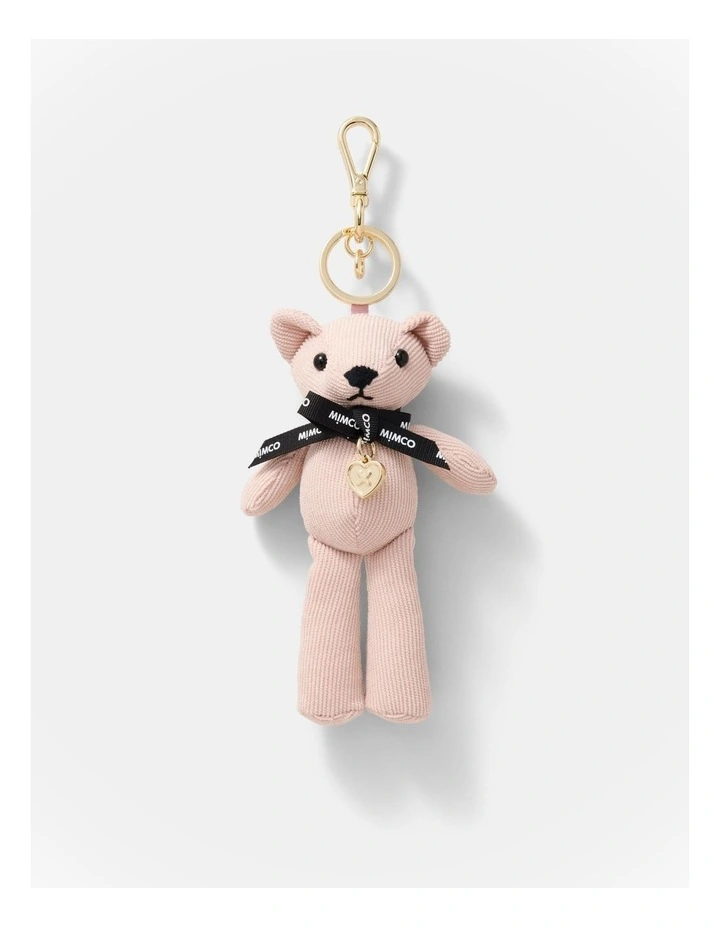 Mimco Bear Bag Charm in Pale Pink image 1