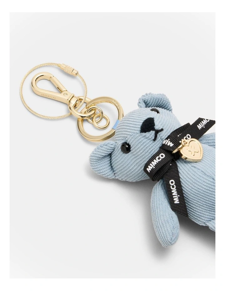 Mimco Bear Bag Charm in Blue image 3