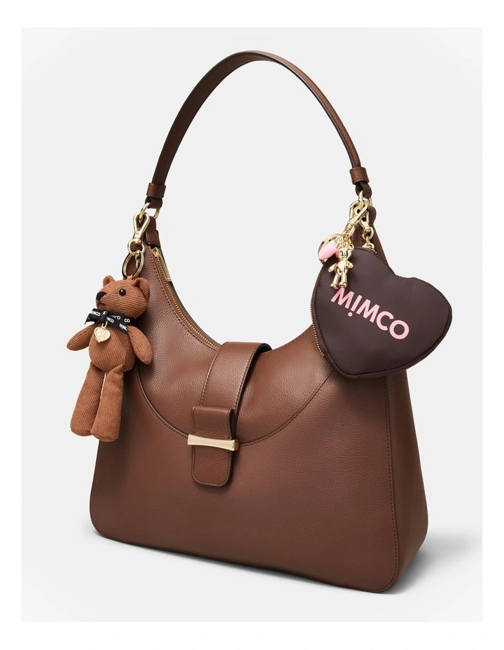 Mimco Bear Bag Charm in Gingerbread image 2