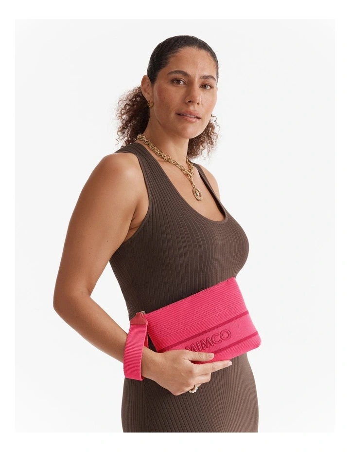 Blondie Pouch in Flamingo image 2