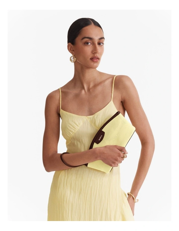 Hera Knit Pouch in Buttermilk image 2