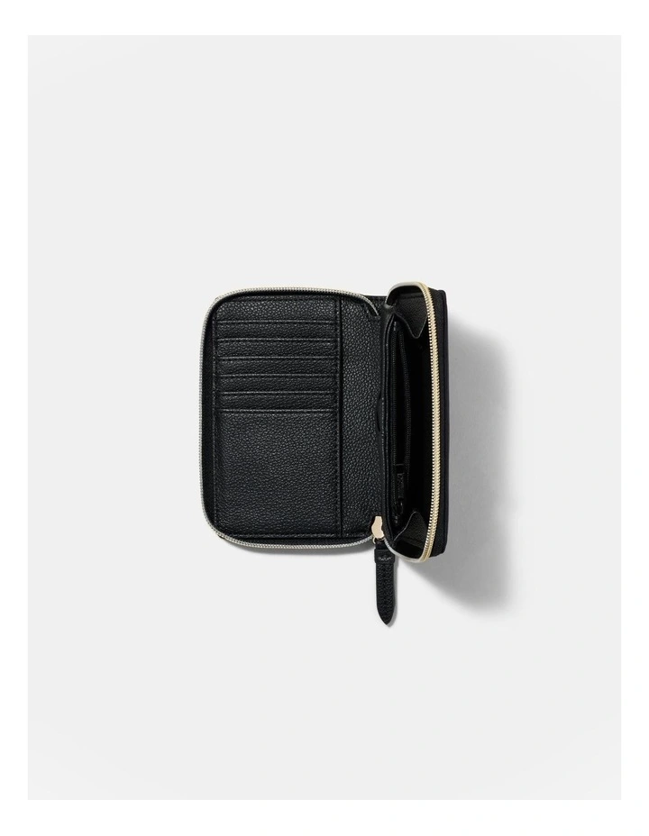 Brunswick Medium Wallet in Black Light Gold image 3