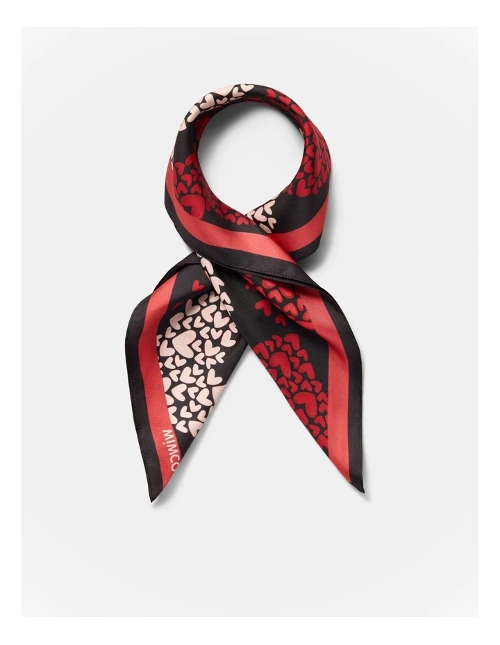 In Love Square Scarf in Lipstick Red image 1