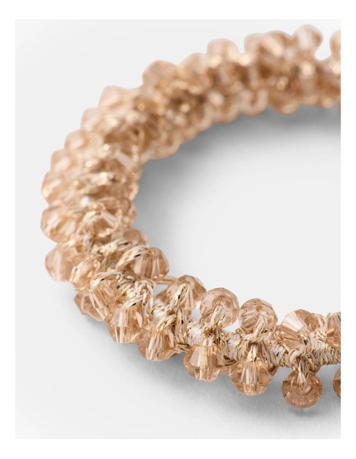 Bejewel Scrunchie in Pancake image 2