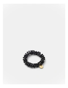 Bejewel Scrunchie in Black